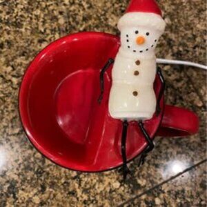 Scentsy Element Warmer Snowman Mug "Melt My Heart"